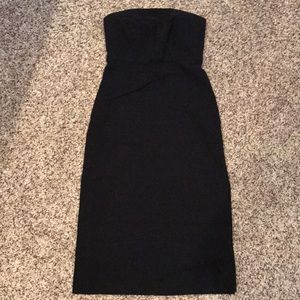 Express sexy strapless pencil dress w/ high slits